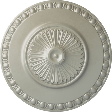 Ekena Millwork Lyon Ceiling Medallion (Fits Canopies up to 3 5/8"), Hand-Painted Flash Copper, 23 1/2"OD x 3 1/4"P CM23LYFCS